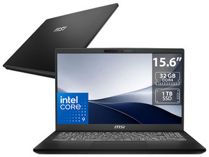 Laptop MSI Modern 15 H: 
Procesador Intel Core 9 270H (hasta 5.8 GHz), 
Memoria de 32GB DDR4, 
SSD de 1TB, 
Pantalla de 15.6" LED Multi-Touch,
Video Intel Graphics, 
S.O. Windows 11 Home.
Teclado Versión en Inglés.