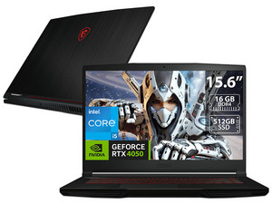 Laptop Gamer MSI GF63 Thin:
Procesador Intel Core i5 12450H (hasta 4.4 GHz),
Memoria de 16GB DDR4,
SSD de 512GB,
Pantalla de 15.6" LED,
Video NVIDIA GeForce RTX 4050,
S.O. Windows 11 Home.