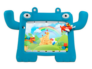 Tablet Vorago Pad 8 Kids:
Procesador Quad Core (hasta 2Ghz),
Memoria RAM de 4GB, Almacenamiento de 64GB,
Pantalla LED Multi-touch de 8",
Wi-Fi, Bluetooth,
Cámara Principal de 5MP,
Android 13. Color Azul.