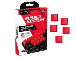 Teclas De Goma HyperX - Kit De 19 Teclas Para Teclados Mecánicos, Diseño Inglés USA