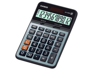 Calculadora Básica Casio AX-120B, 12 dígitos.