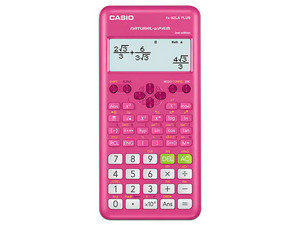 Calculadora Científica Casio FX-82LAPLUS2-PK de 12 dígitos, Líneas en pantalla 4, Funciones 252, Color Rosa.