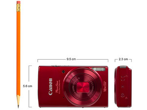 CAMARA DIGITAL CANON POWERSHOT 190IS ROJA 20 MEGAPIXELES 1087C001