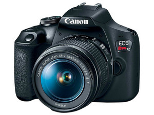 Cámara Fotográfica Digital Canon Rebel T7 EF-S 18-55mm, MP, Video Full HD, Wi-Fi. Incluye lente 18-55 mm, curso online de la foto y SD 16 GB.