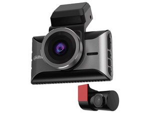 Cámara de tablero Digital Dahua Dashcam S10, Doble Canal 4K (3840Px2160P), Video HDR, USB Tipo C, Ranura Micro SD.