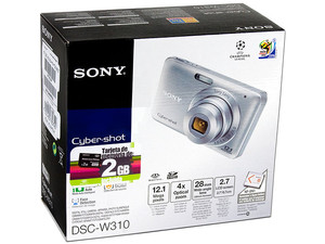 Cámara Fotográfica Digital Sony Cyber-Shot DSC-W310, Zoom Óptico 4x,  . Color Plateada