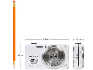  Sony DSC-WX80/R Cámara digital de 16 MP con LCD de 2,7 pulgadas  (rojo) : Electrónica