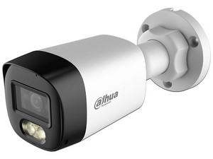 Cámara Bullet, 5 MP, Iluminación Dual Inteligente, FullColor, Lente 2.8 mm, 106° de Apertura, 20 m IR y Luz Visible, Micrófono Integrado, IP67.