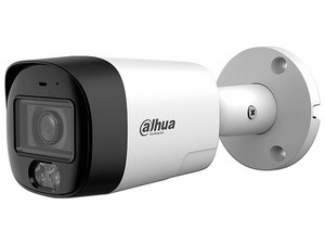 Cámara IP Tipo Bala Dahua DH-HAC-HFW1801RMN-IL-T con Resolución 4K, IR de Hasta 30m, IP67, Color Blanco.