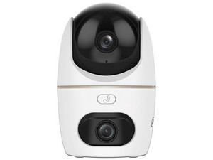 Cámara IP PT Dahua DH-HPT1339DD-STW-3E2-IL de 3MP con Doble lente 2K, IR hasta 30m, Botón de llamada, Alarma de luz y sonido, Bluetooth y Wi-Fi 6.
