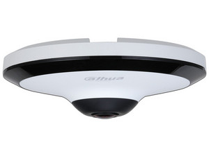 Cámara IP de videovigilancia Dahua Fish Eye DH-IPC-EW5541N-AS de 5MP, Lente de 1.4mm, IR de hasta 10m, H.265+, PoE.