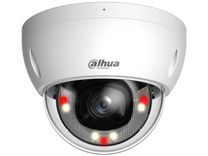 Cámara IP Tipo Domo Dahua DH-IPC-HDBW2849E-S-IL de 8MP (3840 x 2160), Lente de 2.8mm, IR de Hasta 30m. Color Blanco.