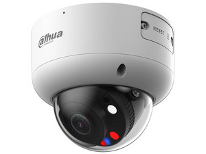 Cámara IP Tipo Domo Dahua DH-IPC-HDBW3849R1-ZAS-PV-S5 de 8MP (3840 x 2160), Lente de 2.8mm, IR hasta 50m, IP66, Color Blanco.