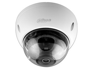 Cámara IP de vigilancia Dahua tipo Domo de 4MP, IR hasta 30m, IP67, PoE.