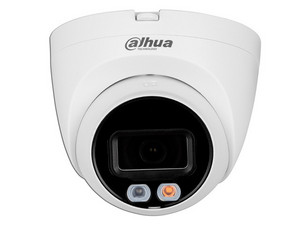 Cámara Tipo Domo Dahua DH-IPC-HDW2249T-S-IL de 2MP Full Color, IR hasta 30m, WizSense, IP67, Micrófono integrado, PoE.