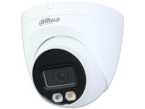 Cámara de Vigilancia tipo Domo Dahua IPC-HDW2449T-S-IL de 4MP (2688 x 1520), IR hasta 30m, Iluminador Dual, Protección IP67, Micrófono Integrado.