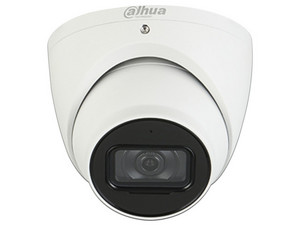 Cámara IP de vigilancia tipo Domo Dahua DH-IPC-HDW5241TMN-ASE de alta definición 1080p, 2MP, Lente de 2.8mm, IR hasta 50mts, IP67, RJ-45. Color Blanco.