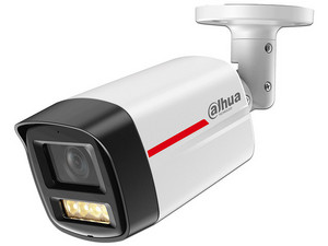 Cámara IP Tipo Bala Dahua DH-IPC-HFW2249TL-S-PRO de 2MP (1920 x 1080), Lente de 2.8mm, Luz Cálida de hasta 50, Color Blanco.