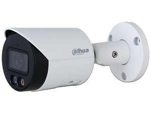 Cámara IP de Vigilancia Tipo Bullet Dahua DH-IPC-HFW2449S-S-IL de 4MP, Lente Fijo 2.8mm (2688 x 1520p), IR de hasta 30m, PoE. Color Blanco
