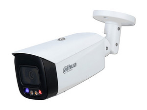 Cámara de Vigilancia tipo Bala Dahua DH-IPC-HFW3449T1-AS-PV, 4 MP (2688 x 1520), Lente 2.8 mm, Iluminación hasta 40m, Micrófono Integrado, IP67, Color Blanco.