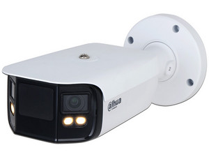 Cámara IP Tipo Bullet Dahua IPC-PFW5849-A180-E2-ASTE 4k, 2x4 MP, Códec H.265, Full Color, Led de 40m, Angulo de Visión 180.