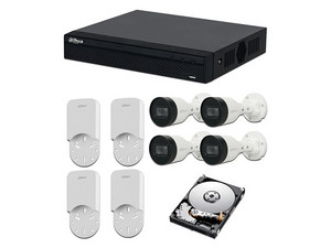 DH-KIT/NVR1104HS-P-S3/H-1T/4-H + DH-PFA12A