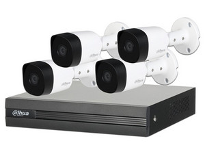 Kit de Videovigilancia Dahua / DVR 4 Canales / 4 Camaras FHD 1080p /  Plastico / DH-KIT/XVR1B04/4-B1A21