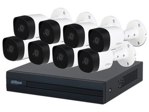 Kit de Videovigilancia Dahua DH-KIT/XVR1B08-I/8-B2A21N-U-0360B, Incluye Grabador XVR1B08-I, 8 Cámaras B2A21N-U de 2MP, Color Blanco.