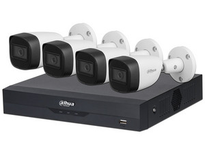 Kit Cctv 4 Camaras de seguridad video vigilancia Bullet Dahua 4k 8mpx Dvr 4  Canales 1tb