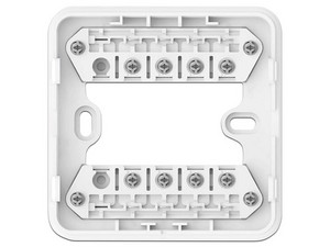 Base para Modulo DHI-HY-MKDZ2, ABS, 90 mm x 90 mm x 14 mm, Color Blanco, Montaje en Pared.