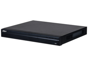 NVR Dahua DHI-NVR4216-16P-4KS3 de 16 canales 4K, 160Mbps, RJ45, H.265+, 16 Puertos PoE. Color negro.