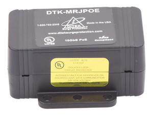 Protector Contra Sobretensiones Dahua DTK-MRJPOE, PoE/HiPoE hasta 10 GbE, para Cámaras IP PoE, WAP, Control de Acceso e Iluminación PoE.