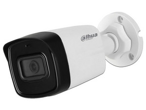 Cámara de Vigilancia tipo Bullet Dahua HAC-HFW1500TL-A-28 de 5MP, Lente 2.8mm, IP67, IR hasta 80m.