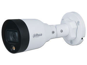 Cámara Tipo Bullet de Vigilancia Dahua IPC-HFW1239S1-LED-S4, Full Color, de Definición 2MP, Distancia IR hasta 10m, IP67.