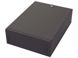 Gabinete Metálico EPCOM GABVID4R3 para DVR/NVR con Chapa y llave.
