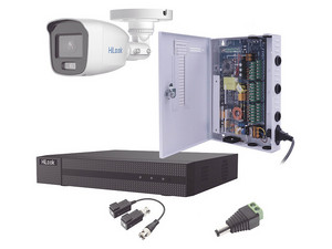 Kit de Videovigilancia Epcom HL1080PL/16BCA, DVR de 16 Canales, Incluye 16 Cámaras THC-B129-MS con ColorVu, Transceptores, Conectores y Fuente de poder.