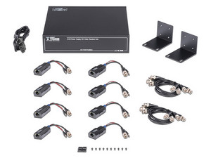 Transmisión de alimentación 300 Metros de video, 8 Canales, 4k, 36 VCD 12 VCD sin ruido.