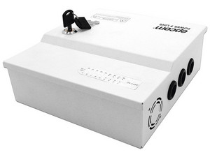 Fuente de poder profesional Epcom PLK12DC20ABK de 12V, 20A, 18 canales, Voltaje de entrada de 96-264V.