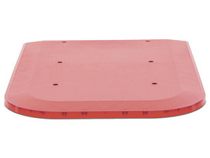 Domo Lateral de Reemplazo EPCOM Z67DLR, Compatible con Luces X67A, Color Rojo.
