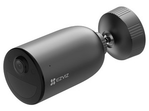 Cámara IP Inalámbrica tipo Bala EZVIZ CS-EB3 de 3MP 2K (2304 x 1296), Wi-Fi, MicroSD (de hasta 256GB), Batería recargable, Sirena y estrobo. Color Negro
