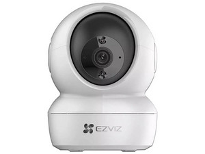 Cámara de seguridad para hogar inteligente EZVIZ H6c, 1080p, Lente 4mm, Visión Nocturna hasta 10m, Wi-Fi, Almacenamiento en Nube y MicroSD.