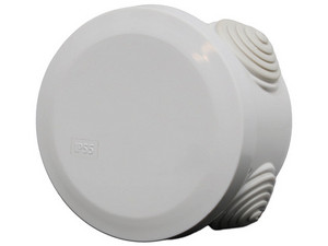 Caja de Conexiones Circular Enson ENS-PCC70, 4 Entradas, ABS, IP55. Color Gris.