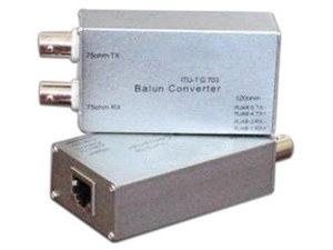 Convertidor de Señal Grandstream , de 75 omhs a 120 ohms para equipos con entrada Ethernet.