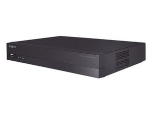 NVR Hanwha ARN-410S de 4 canales IP a 8 MP, H.265, 4 puertos PoE, P2P Wisenet, no incluye disco duro.
