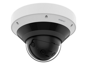 Cámara de Vigilancia Panorámica tipo Domo Hanwha PNM-C9022RV de 8MP (5120 x 1568), IR hasta 20m, Visión de 180 o 209 grados, Antivandálica.