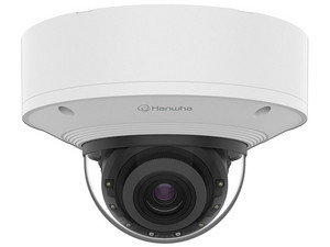 Cámara Tipo Domo Hanwha Vision  PNV-A6081R de 2MP (1920 x 1080), Lente de 4.38mm, IR hasta 40m, IP66, Color Blanco.