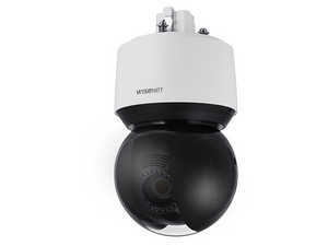 Cámara tipo Domo IP PTZ Antivandálico Hanwha 2MP, IR 100m, Zoom Óptico 25X, H.265 & WiseStream, WDR 120DB, IP66, IK10.