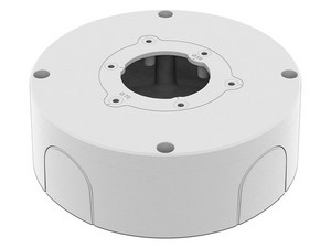 Caja de Conexiones Hanwha para Cámara  Wisenet QNO-C8083R y QNO-C9083R. Color Blanco.