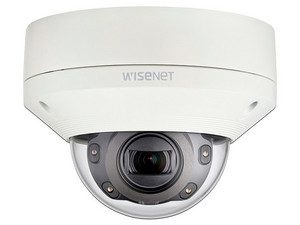 Cámara Tipo Domo Hanwha XNV-6080R de 2MP, PoE. Color Blanco.