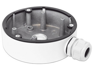 Caja de conexiones HIKVISION DS-1280ZJ-DM21 para Cámaras Tipo Domo, IP66. Color Blanco